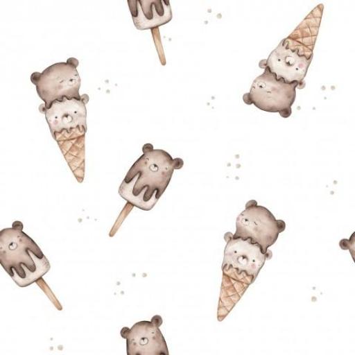 HELADOS DE OSITOS  BLANCO       (  en 10 tejidos distintos ) 