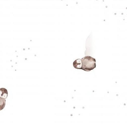 PEQUEÑOS PINGÜINOS BLANCO     (  en 10 tejidos distintos ) 
