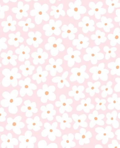 FLORES CHICA BLANCAS /ROSA ( 3 CM) ( EN 10 TEJIDOS DISTINTOS )