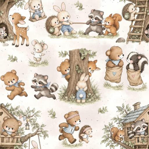 JUEGO DE ANIMALES DE CUENTO diseño exclusivo    ( EN 10 TEJIDOS DISTINTOS ) [0]