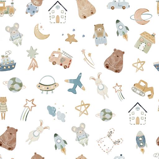 DIBUJOS INFANTILES   ( EN 10 TEJIDOS DISTINTOS )