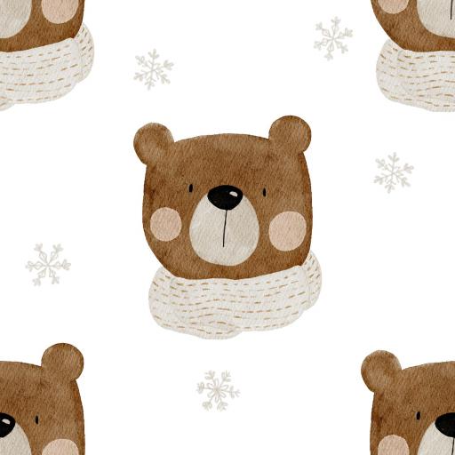 OSO DE NAVIDAD BLANCO  ( EN 10 TEJIDOS DISTINTOS ) [0]