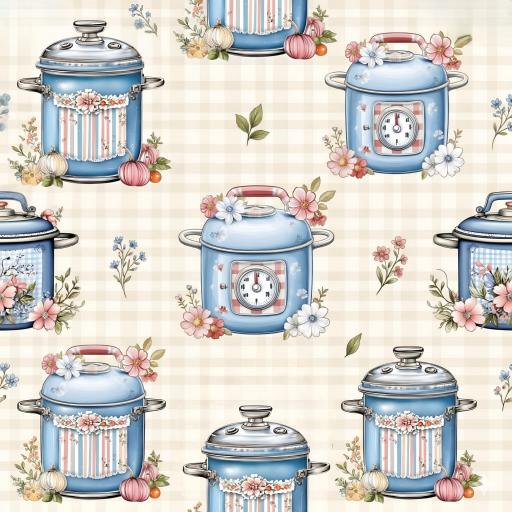 COCINA AZUL 4 ( EN 10 TEJIDOS DISTINTOS ) [0]