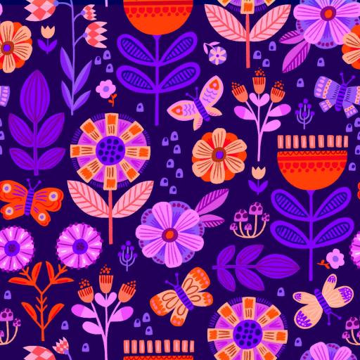 FLORAL BOHEMIO 1 ( EN 10 TEJIDOS DISTINTOS )