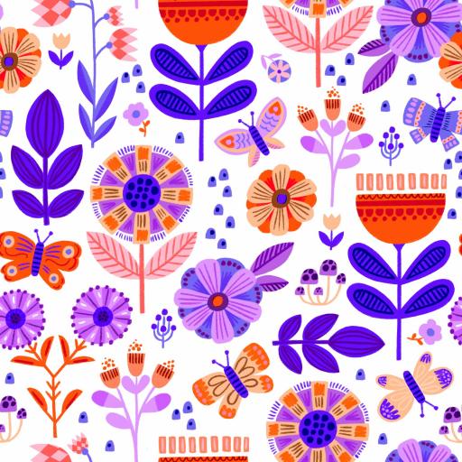 FLORAL BOHEMIO 1B ( EN 10 TEJIDOS DISTINTOS )