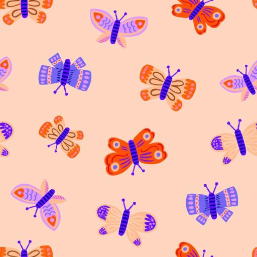 SERIE FLORAL BOHEMIO MARIPOSAS 5B ( EN 10 TEJIDOS DISTINTOS )