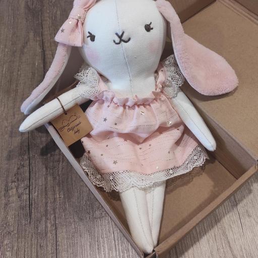 MUÑECA CONEJITA HECHA A MANO 32 CM  [0]
