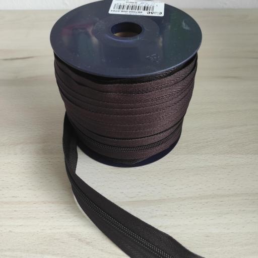 CREMALLERA CONTINUA NYLON  MAYA 5  MARRÓN