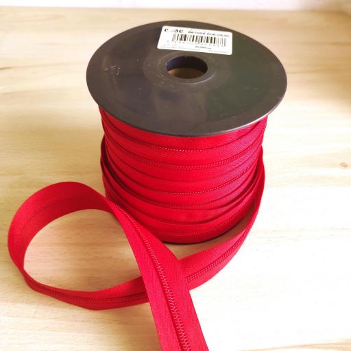 CREMALLERA CONTINUA NYLON  MAYA 5 ROJO 