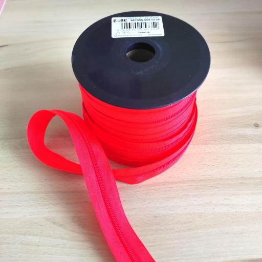 CREMALLERA CONTINUA NYLON  MAYA 5  SANDIA FLÚOR
