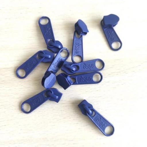 CURSOR PARA CREMALLERA NYLON DE 5 mm AZUL TINTA 