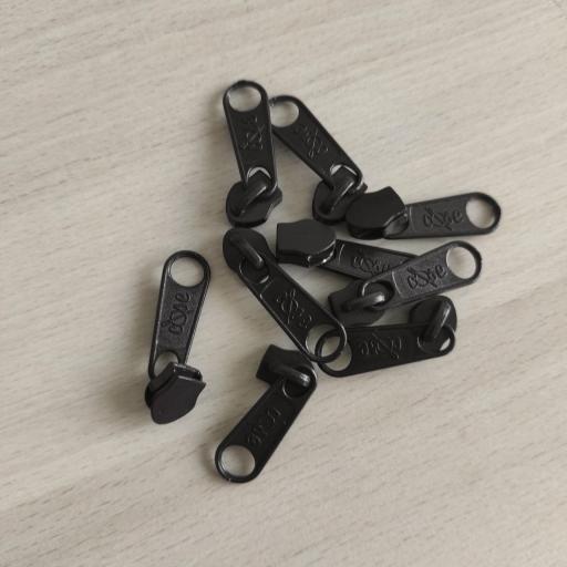 CURSOR PARA CREMALLERA NYLON DE 5 mm MARRÓN 