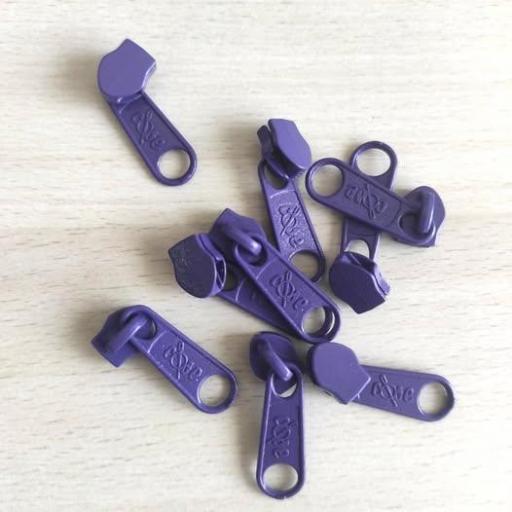 CURSOR PARA CREMALLERA NYLON DE 5 mm MORADO MEDIO 