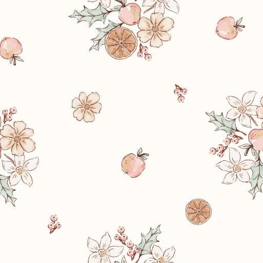 MOTIVOS FLORALES DE FRUTAS    ( EN 10 TEJIDOS DISTINTOS )