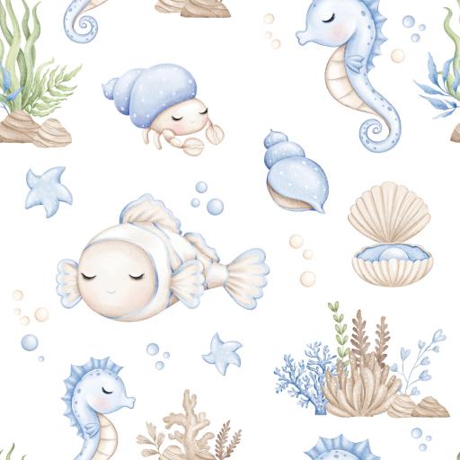 BAJO EL MAR BABY  4  ( EN 10 TEJIDOS DISTINTOS )  [0]