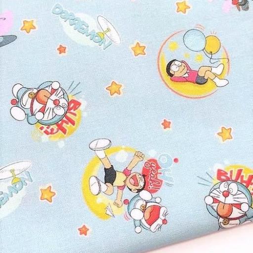 POPELÍN DORAEMON FONDO AZUL 