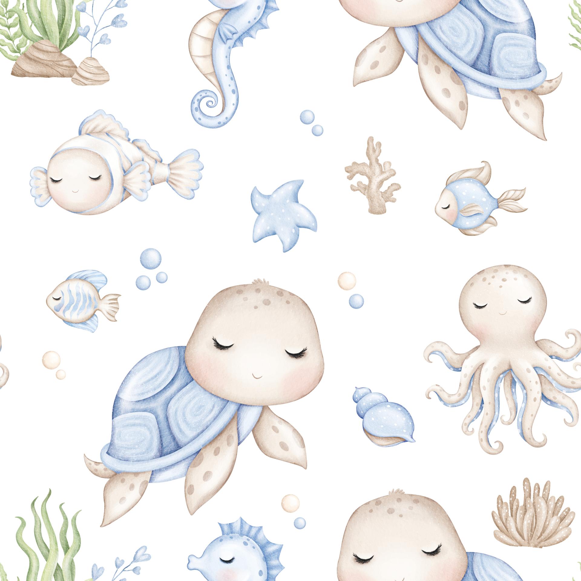 BAJO EL MAR BABY 2 ( EN 10 TEJIDOS DISTINTOS )