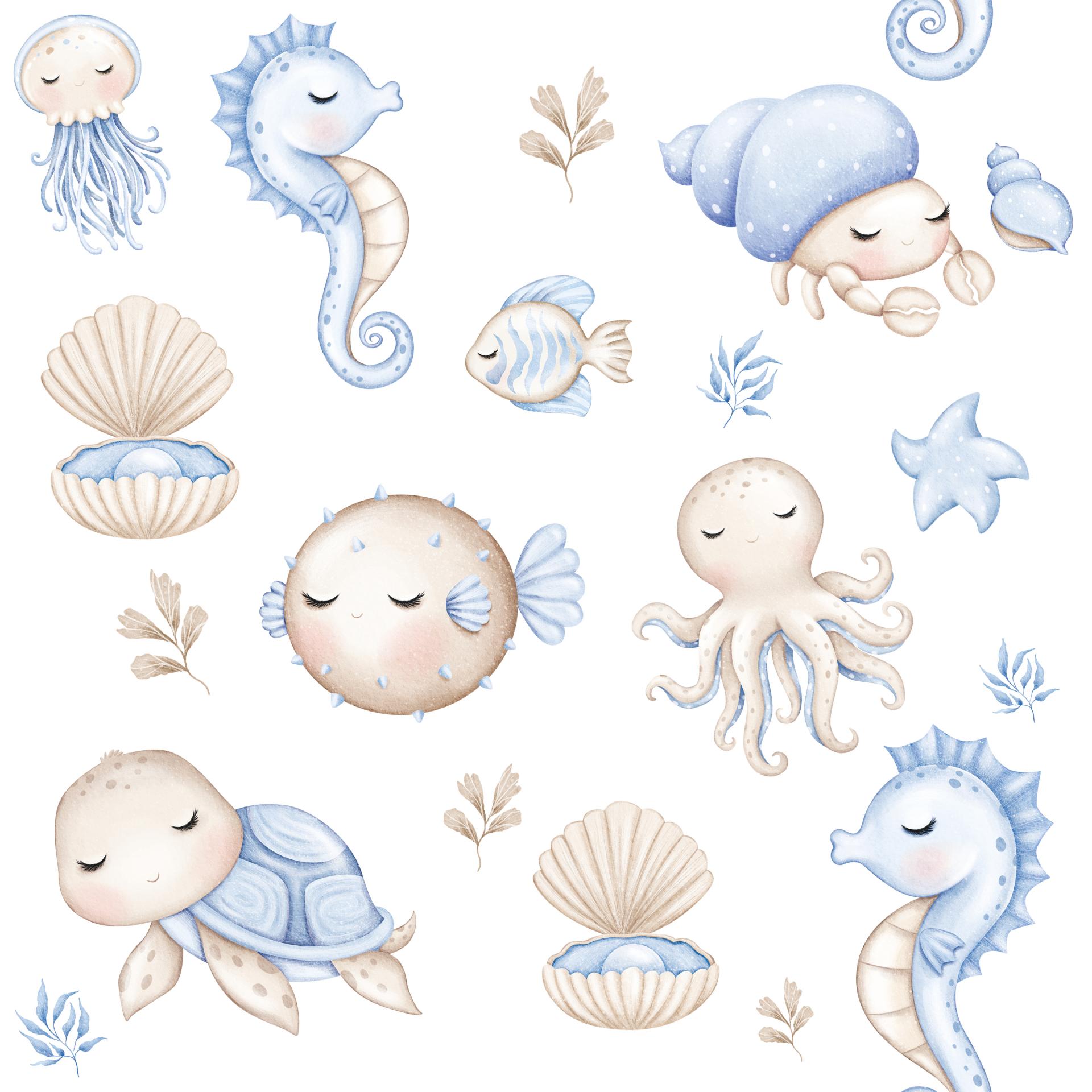 BAJO EL MAR BABY 3 ( EN 10 TEJIDOS DISTINTOS )