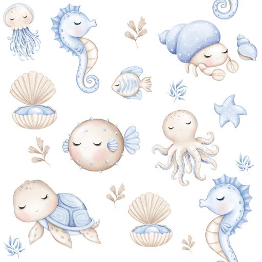 BAJO EL MAR BABY  3 ( EN 10 TEJIDOS DISTINTOS )  [0]