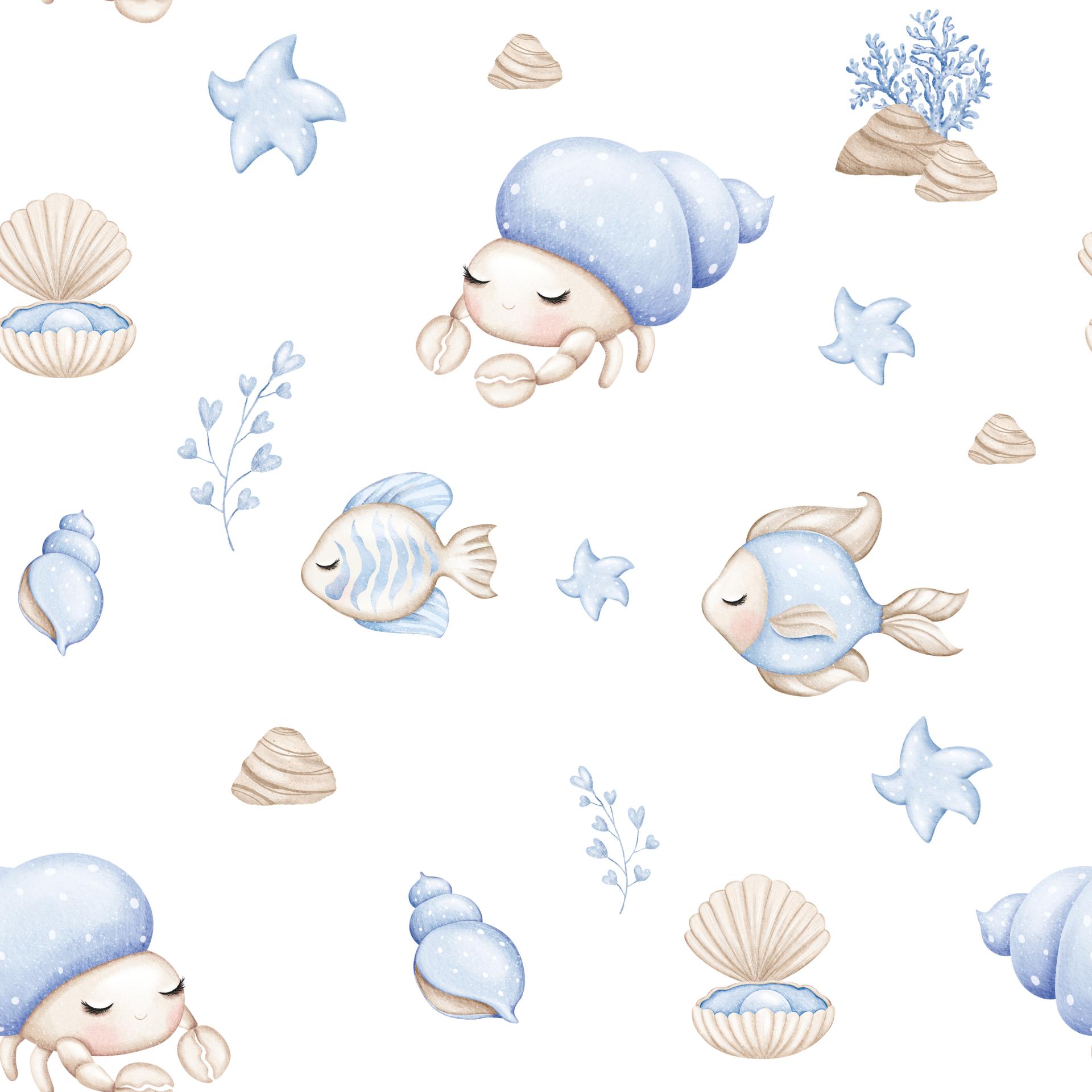 BAJO EL MAR BABY 5 ( EN 10 TEJIDOS DISTINTOS )