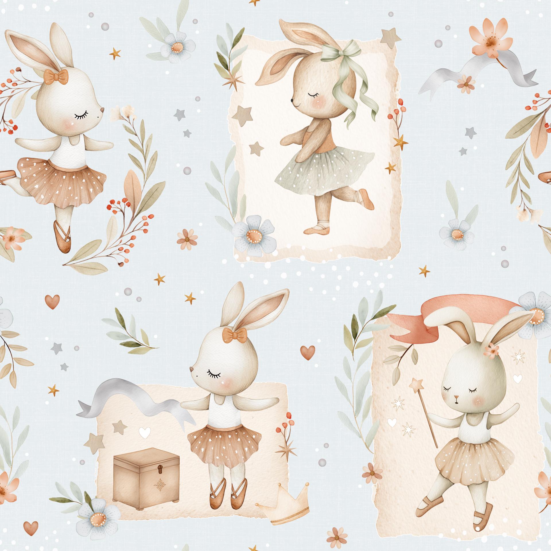 CONEJITA BAILARINA (diseño exclusivo) ALGODÓN PREMIUM 130 GR