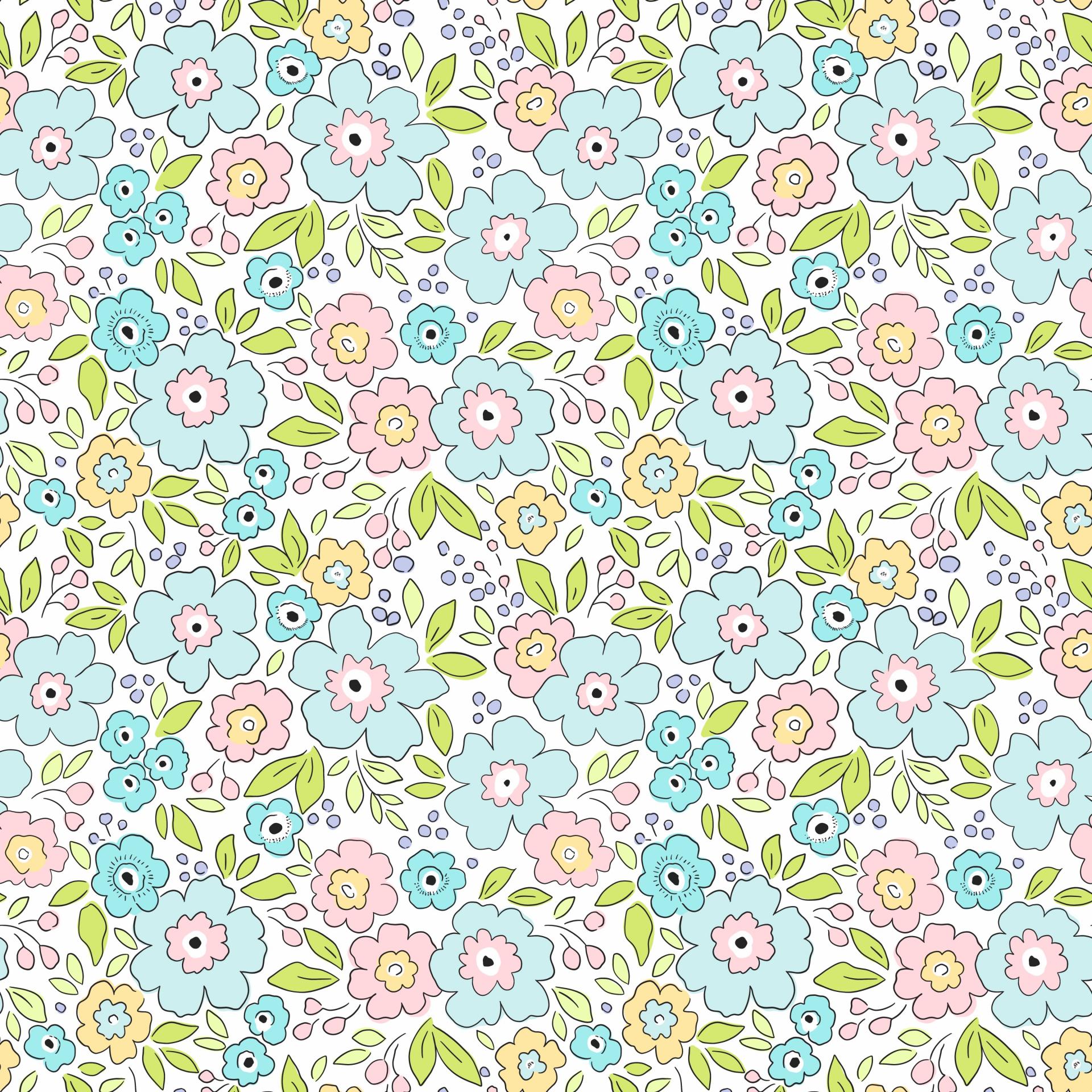 FLORES TIPO LIBERTY ROSA Y TURQUESA ( EN 10 TEJIDOS DISTINTOS )