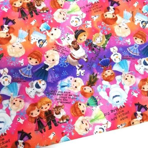 *PRINCESAS MULTICOLOR  POPELÍN 