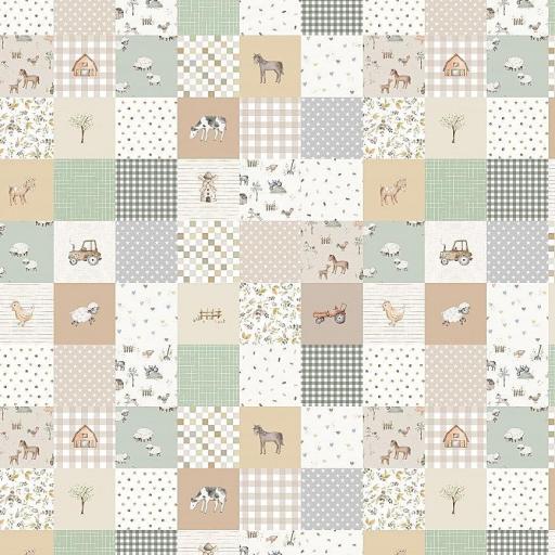 LA GRANJA QUILT      (  en 10 tejidos distintos )  [1]