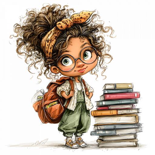 TRANSFER DTF NIÑAS COLEGIO LIBROS 9 ( 12/14 cm )    [0]
