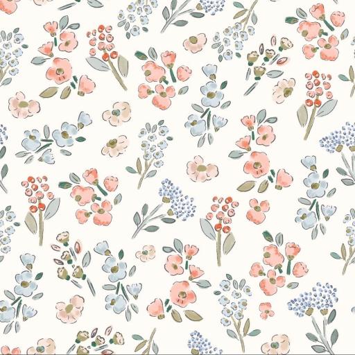 Flores bella crema    ( EN 10 TEJIJDOS DISTINTOS )  [0]