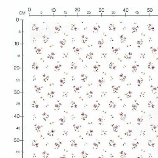 MELODIA FLORAL MALVA/BLANCO    ( EN 10 TEJIDOS DISTINTOS )  [1]