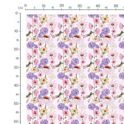 JARDÍN COLORIDO ROSA CLARO     ( EN 10 TEJIDOS DISTINTOS )  [1]