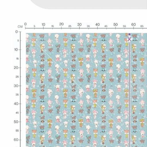 OSITOS DE INVIERNO  CON JERSEY AZUL    ( EN  10 TEJIDOS DISTINTOS) [1]