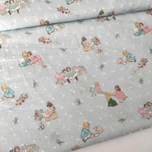 PLUMETI ESTAMPADO NIÑOS EN EL PARQUE azul empolvado  [0]