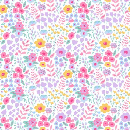 JARDIN DE FLORES ALEGRÍA  ALGODÓN PREMIUM  130 GR 