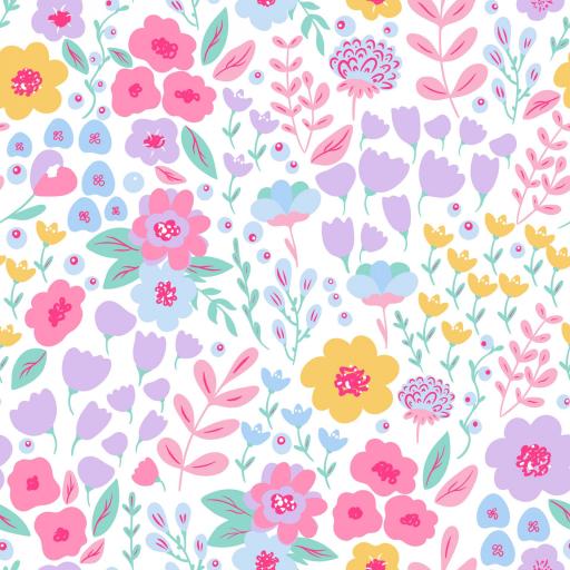 JARDIN DE FLORES ALEGRÍA   ( EN 10 TEJIDOS DISTINTOS )  [1]