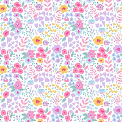 JARDIN DE FLORES ALEGRÍA   ( EN 10 TEJIDOS DISTINTOS )  [0]