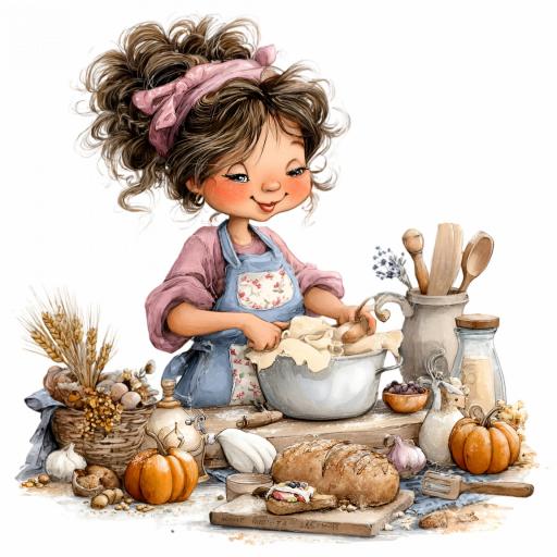 TRANSFER DTF CHICAS COCINA  C ( 12/14 cm )    [0]
