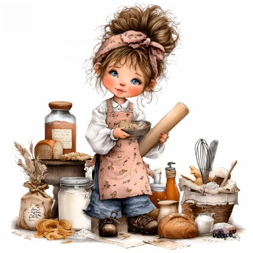 TRANSFER DTF CHICAS COCINA  C ( 12/14 cm )    [1]