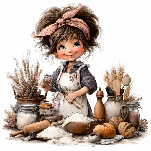 TRANSFER DTF CHICAS COCINA  C ( 12/14 cm )    [4]