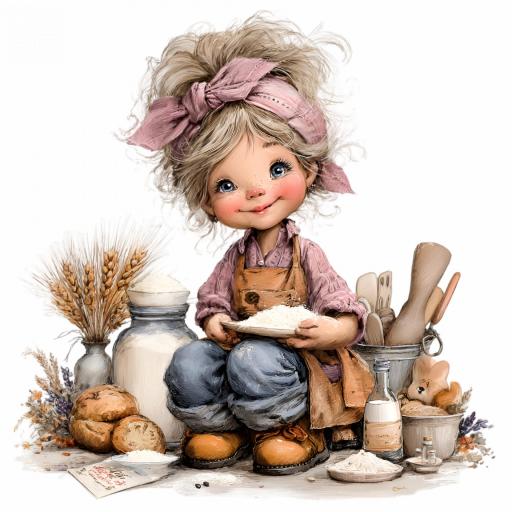 TRANSFER DTF CHICAS COCINA  C ( 12/14 cm )    [5]