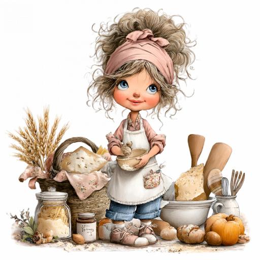 TRANSFER DTF CHICAS COCINA B  ( 12/14 cm )    [0]