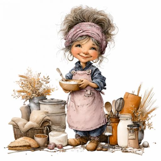 TRANSFER DTF CHICAS COCINA B  ( 12/14 cm )    [1]