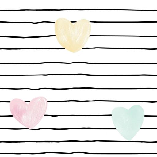 CORAZONES Y RAYAS COMBI BUHOS CON LAZO ( en 10 tejidos distintos ) 