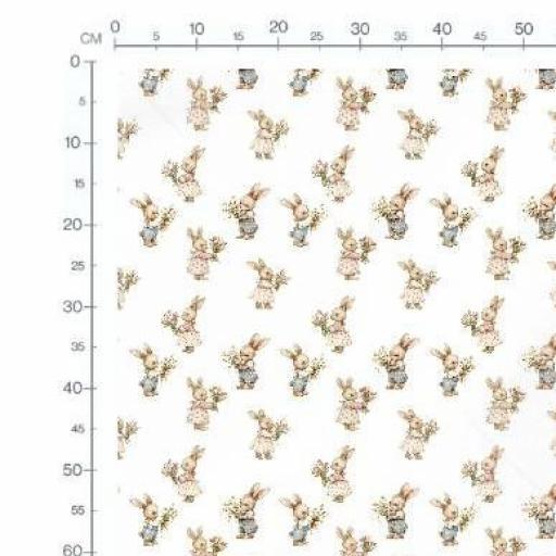 CONEJITOS CON TULIPANES  ( EN 10 TEJIDOS DISTINTOS )  [1]