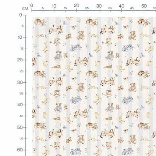   JUGUETES RETRO RAYAS CELESTE     ( EN 10 TEJIDOS DISTINTOS )  [1]