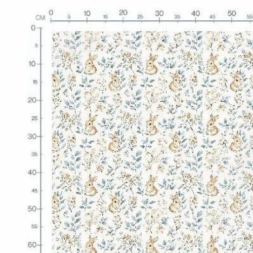 CONEJITOS ESTAMPADO FLORAL AZUL/BEIG      ( EN 10 TEJIDOS DISTINTOS )  [1]
