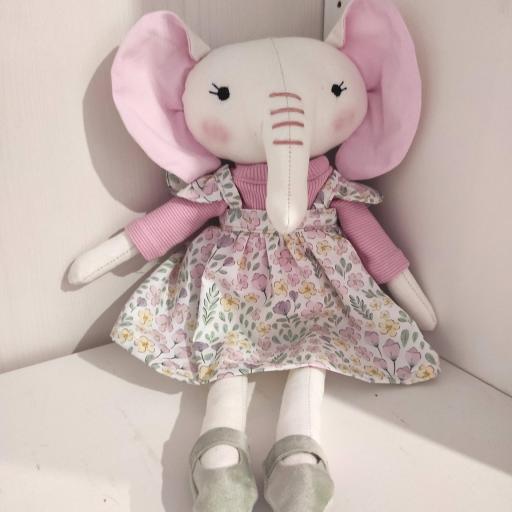 MUÑECA ELEFANTE REALIZADA A MANO 42 CM  [0]