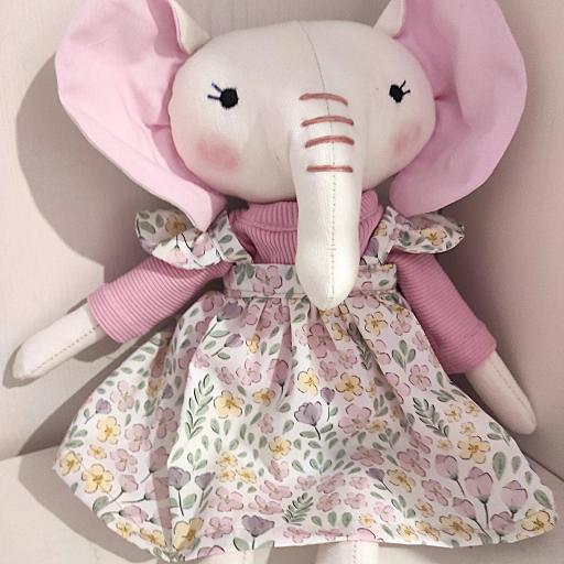 MUÑECA ELEFANTE REALIZADA A MANO 42 CM  [1]