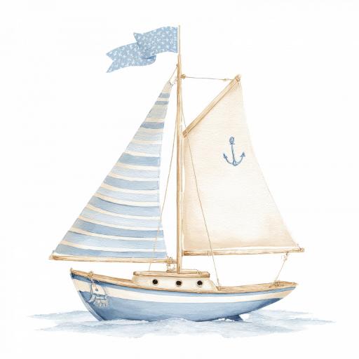 TRANSFER DTF  14 cm aprox SERIE MARINERO BABY CELESTE  [4]